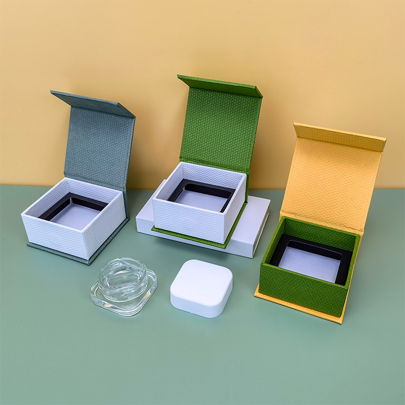 Cajas de embalaje de tarro Dab de vidrio impresas personalizadas