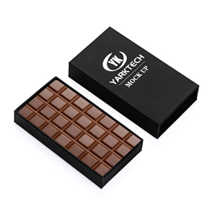 Caja de barra de chocolate suave al tacto